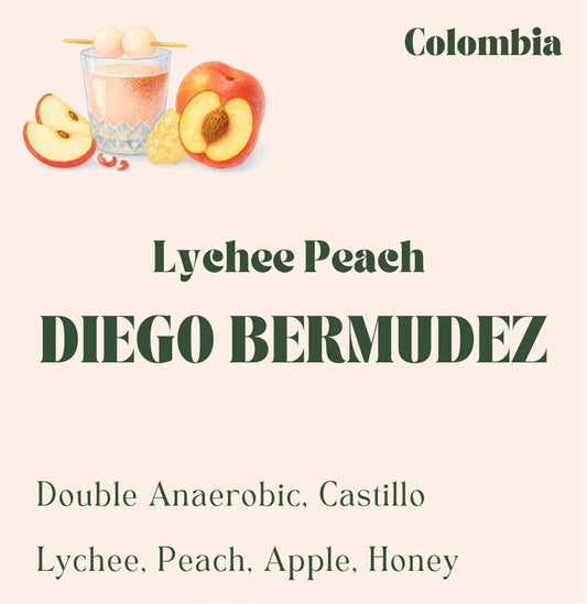 Colombian micro lot coffee beans from Diego Bermudez, light roast, roasted fresh in Toronto by Origin Hill Coffee Roasters.